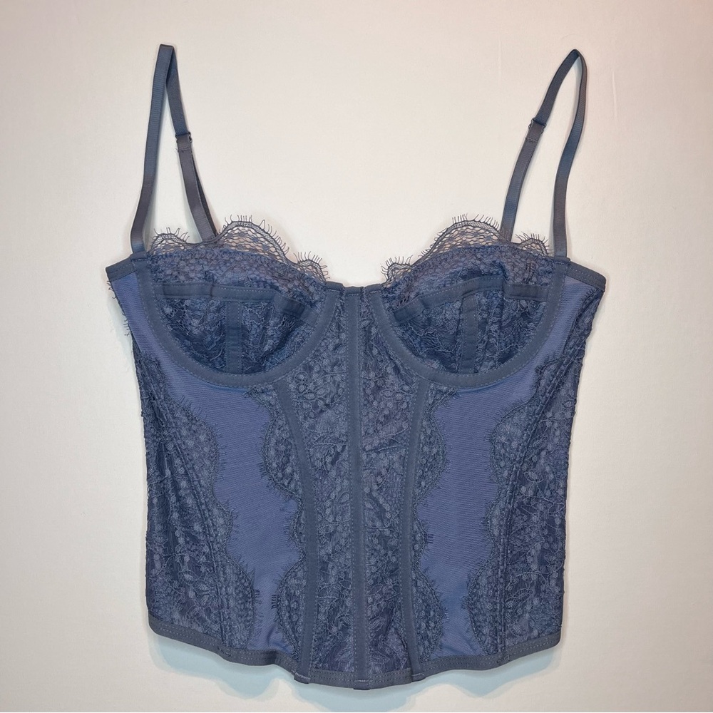 Urban Outfitters Out From Under Modern Love Corset Top Fairy Lace Womens Sz. S - Picture 3 of 13